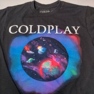 Coldplay Music Of The Spheres Tour Shirt Men Small Band T Planets Cosmos Stars